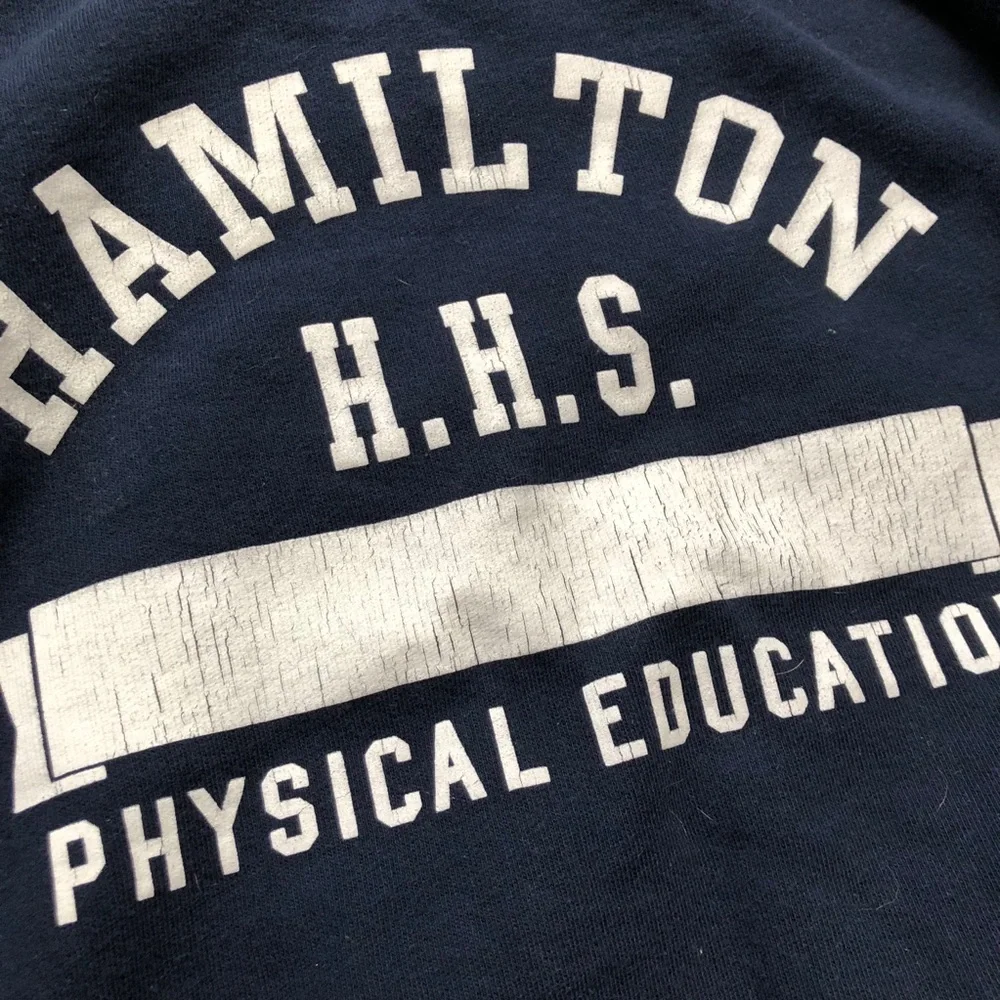 Brandy Melville Hamilton Sweatshirt sweater vintage crewneck navy blue small - Picture 4 of 7